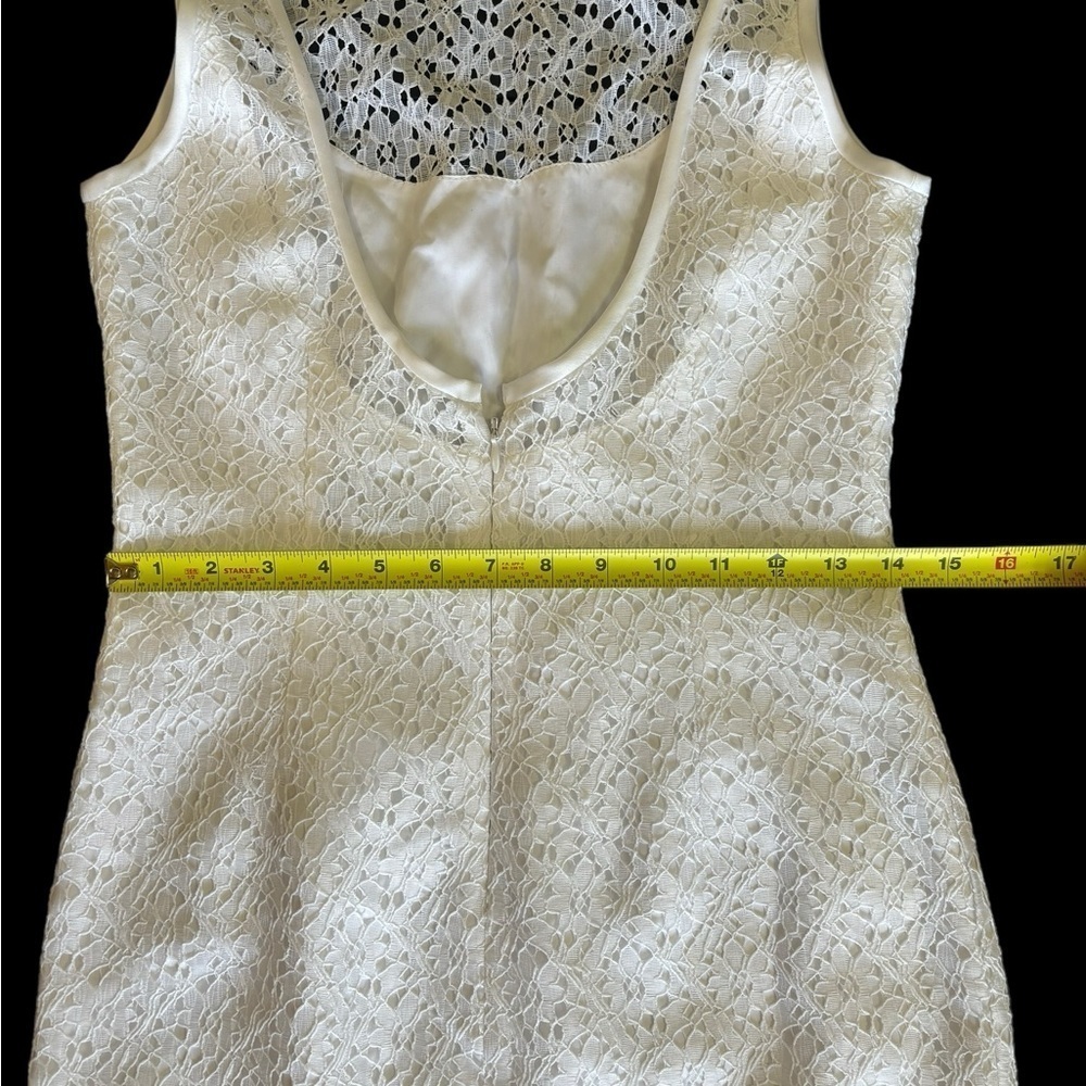 Trio New York white lace sheath dress size 4 - Picture 7 of 15